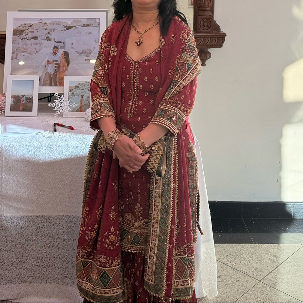 Elegant Multi and Gold Traditional Outfit. Original Value- $500